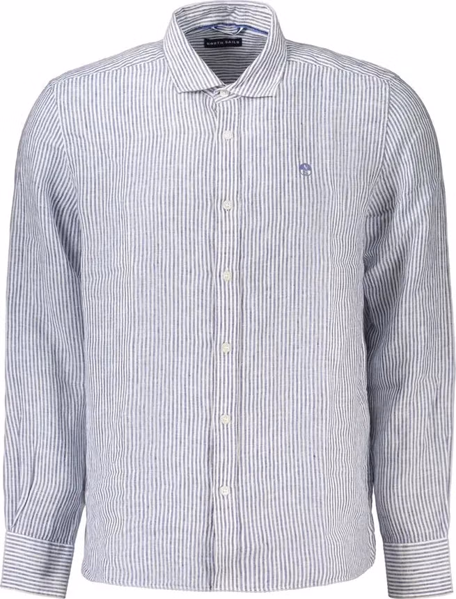 North Sails Blue Linen Men's Shirt