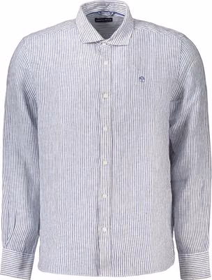 Blue Linen Men's Shirt