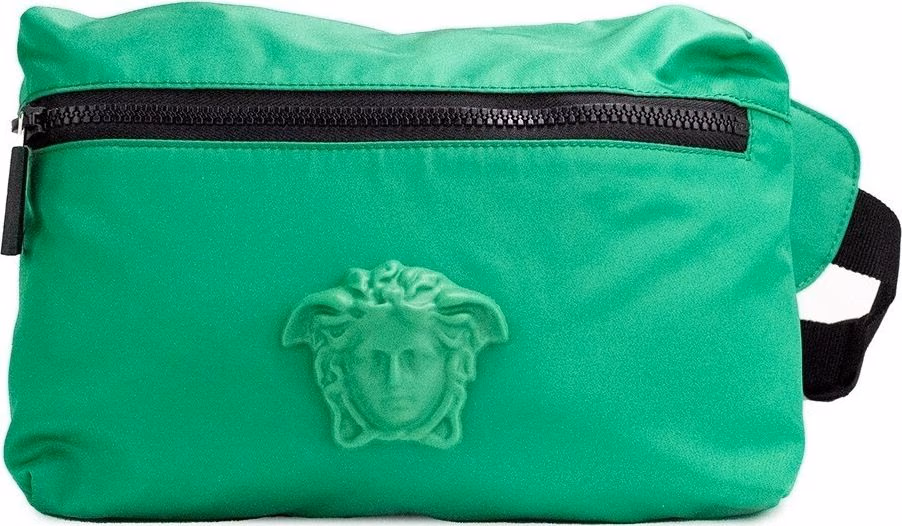Versace Versace Small Bright Green Nylon Matte Medusa Belt Bag Waist Fanny Pack Purse