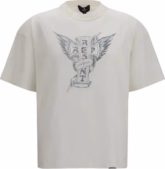Represent White Cotton T-Shirt