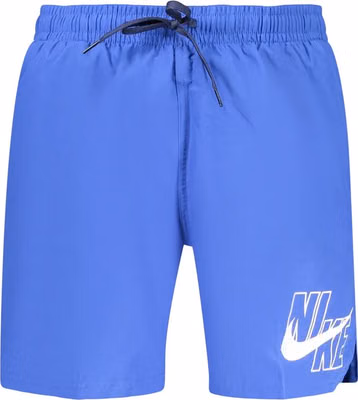 Blue Polyester Men's Swimwear