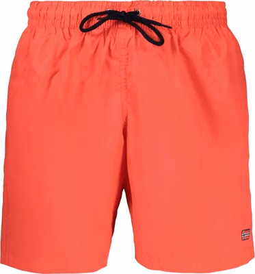 Red Polyamide Men's Swim Boxer