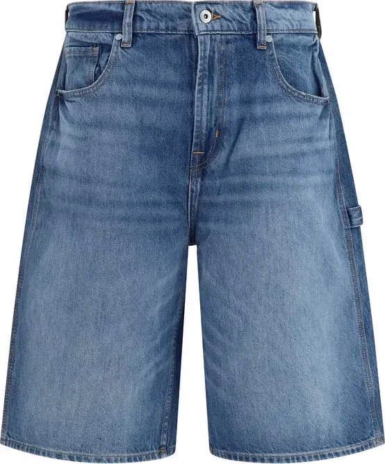 7FOR Blue Cotton Bermuda Shorts
