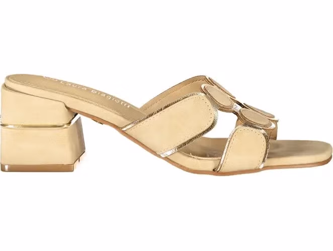Laura Biagiotti Beige Polyurethane Women's Sandal