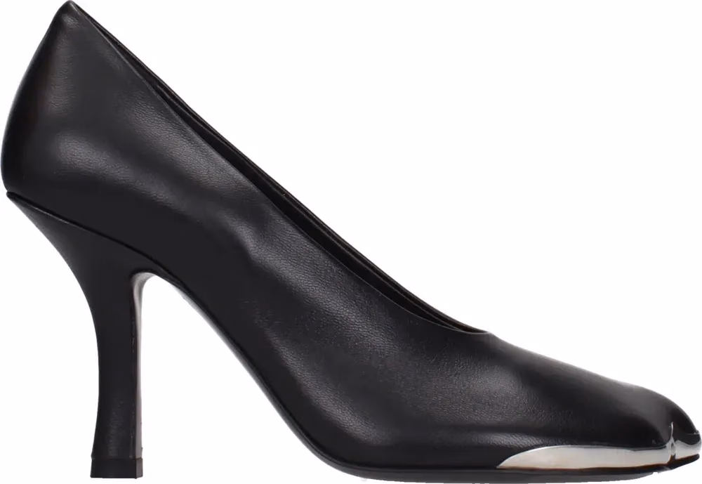 Burberry Black Leather High Heel Pumps