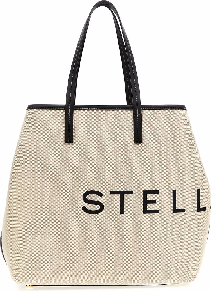 Stella McCartney Beige Cotton Tote Bag