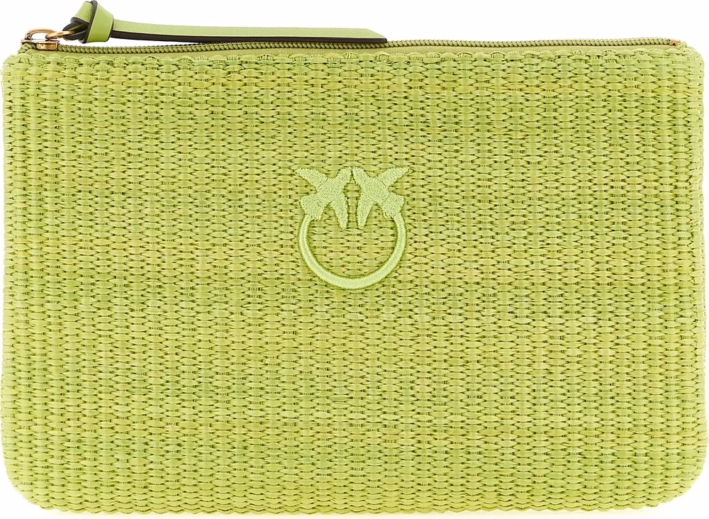 PINKO Bicolor Polypropylene Clutch Bag