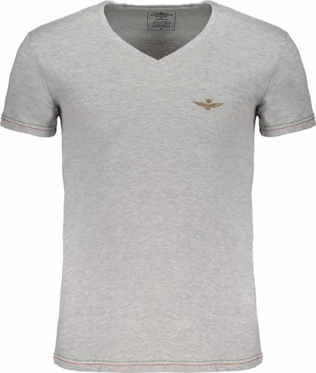 Aeronautica Militare Brown Cotton Men T-Shirt
