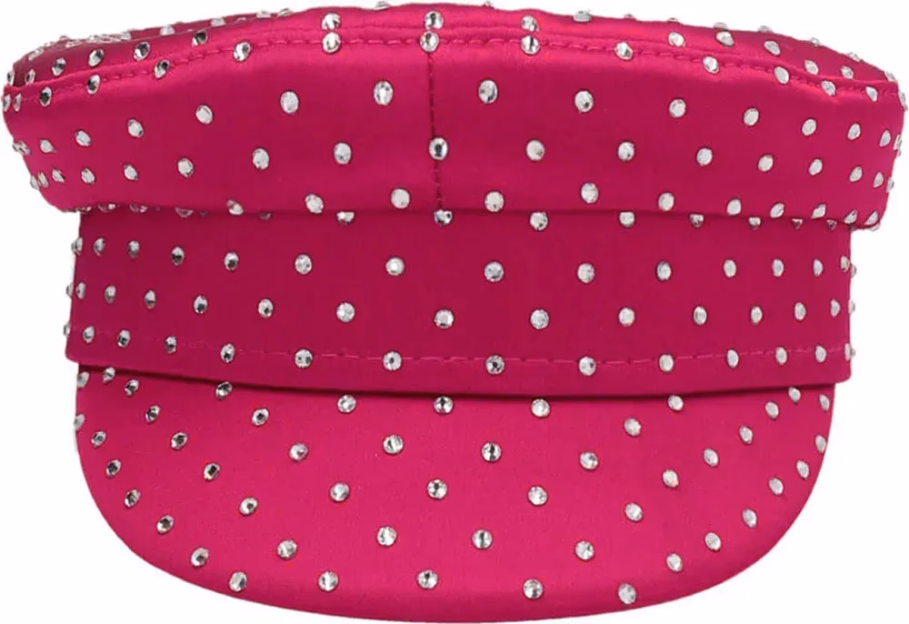 RUSLAN BAGINSKIY Fuchsia Satin Fatcap Hat