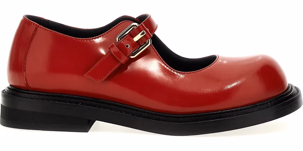 Moschino Multicolor Calfskin Flats
