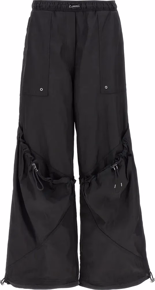 The Attico Black Polyester Casual Pants