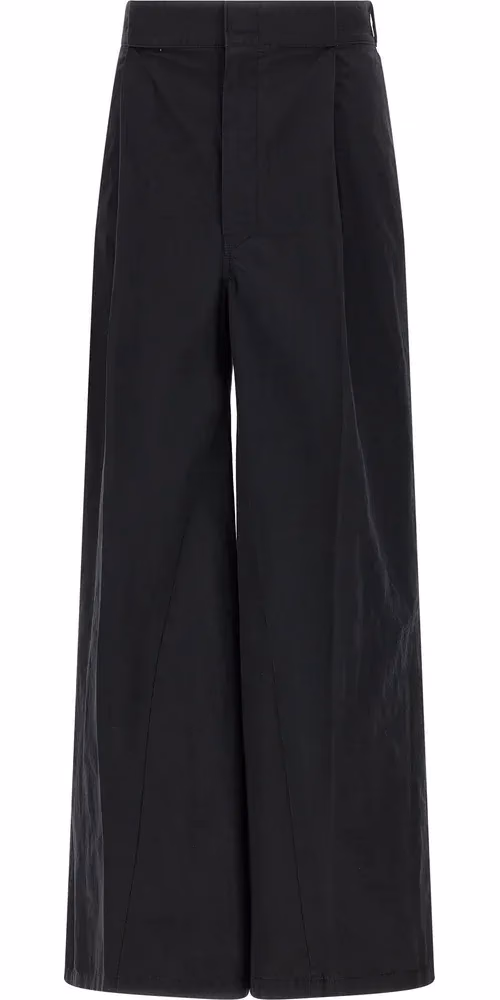 Maison Margiela Black Cotton Casual Pants