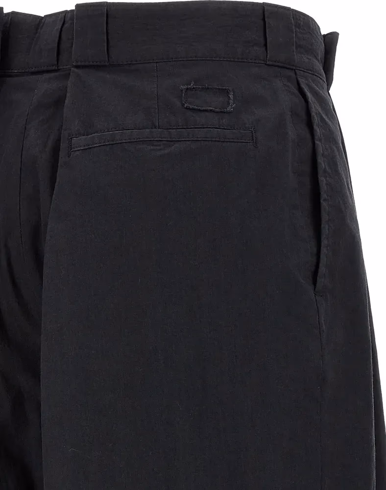 Maison Margiela Black Cotton Casual Pants