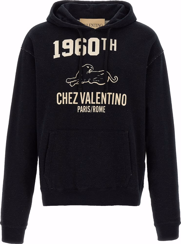 Valentino Garavani Black Cotton Sweatshirt