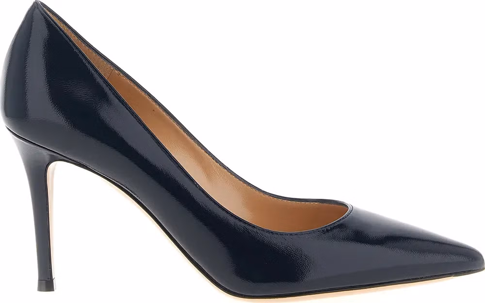 Gianvito Rossi Blue Lamb Leather High Heel Pumps