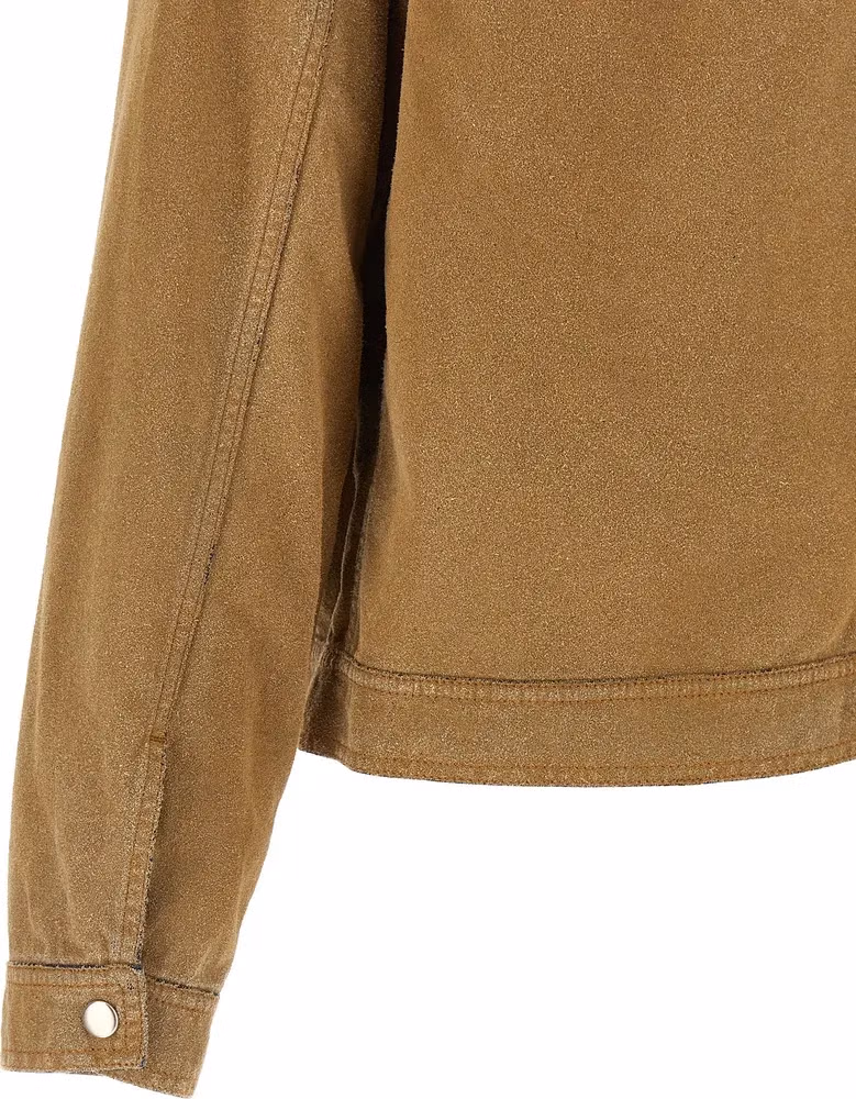 MM6 Maison Margiela Beige Cotton Denim Jacket