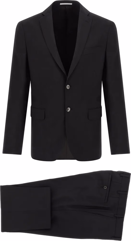 Pal Zileri Black Wool Two-Piece Suit