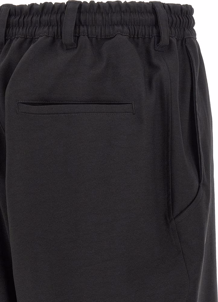 Y-3 Black Polyester Cargo Pants