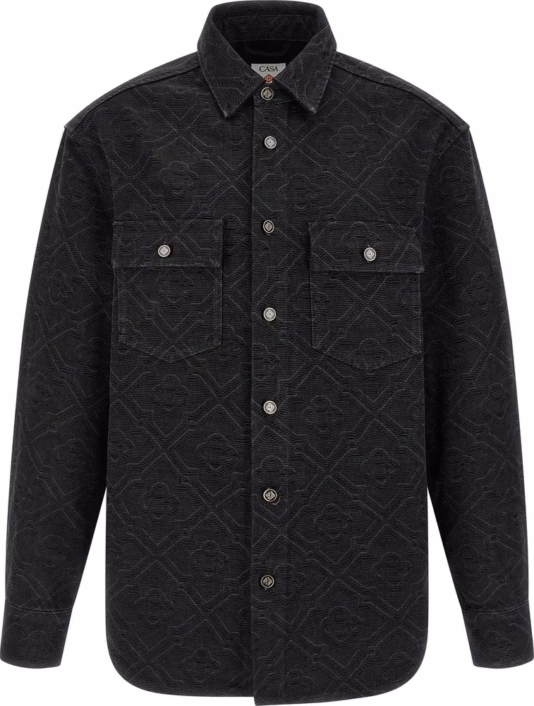 Casablanca Black Cotton Blouse