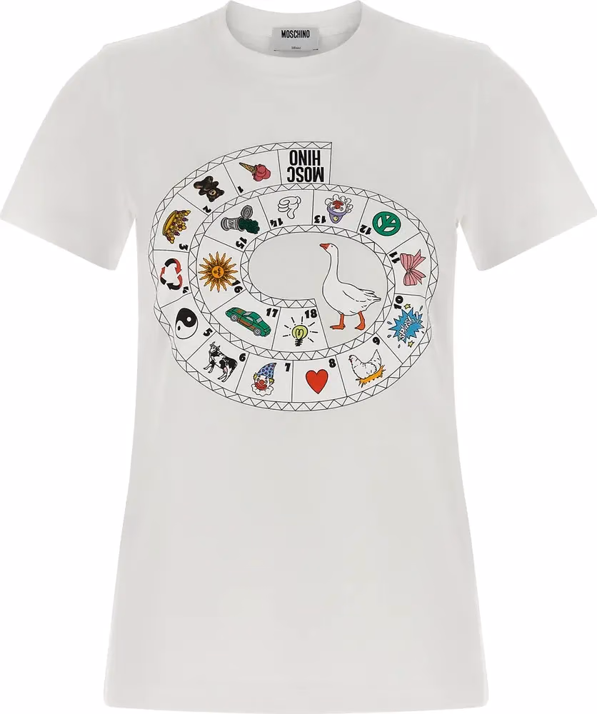 Moschino White Cotton T-Shirt