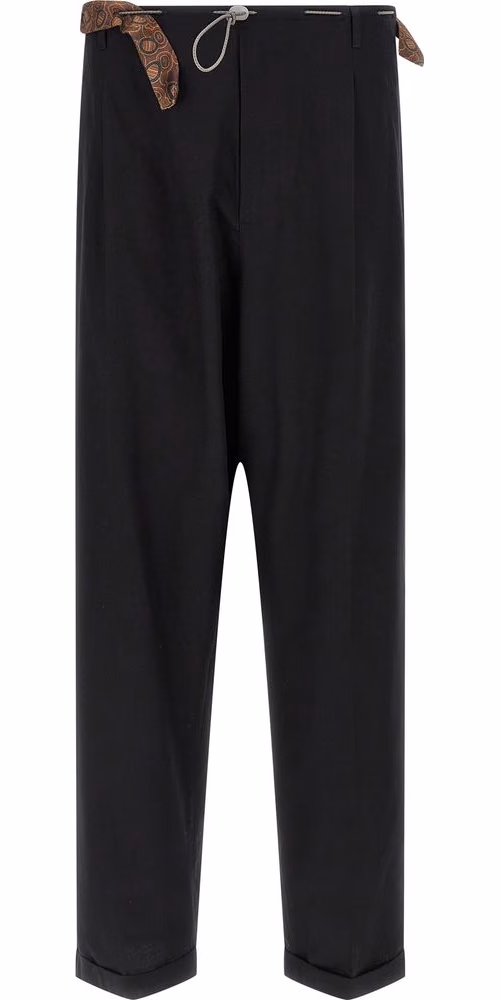 Magliano Black Cotton Casual Pants