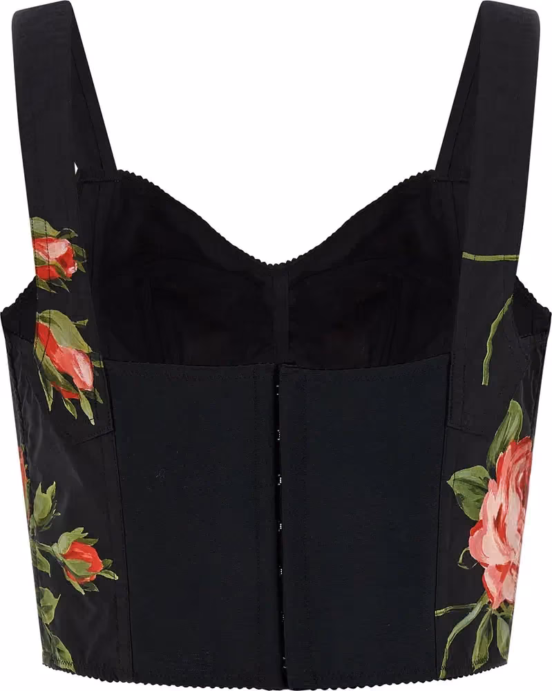 Dolce & Gabbana Black Cotton Tank Tops