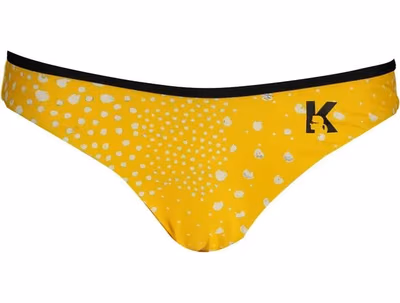 Giallo Poliammide Women Swim Brief