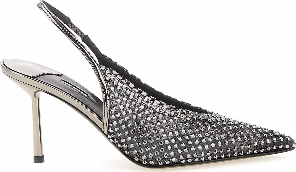 LE SILLA Gray Polyester High Heel Pumps