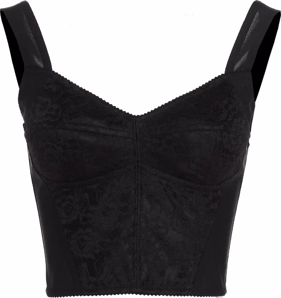 Dolce & Gabbana Black Polyamide Tank Tops