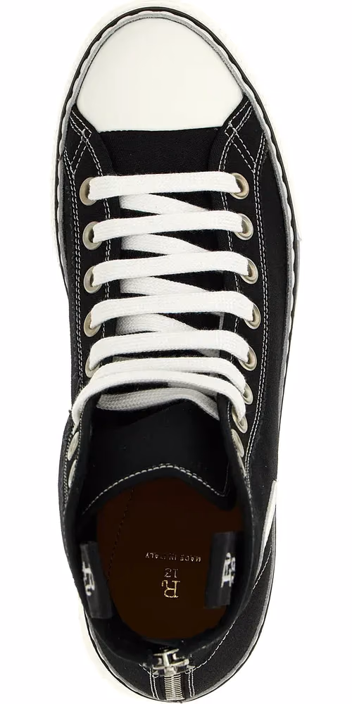 R13 Bicolor Cotton Platform Sneakers
