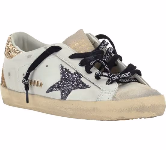 Golden Goose White Calf Leather Bos Taurus Low Top Sneakers