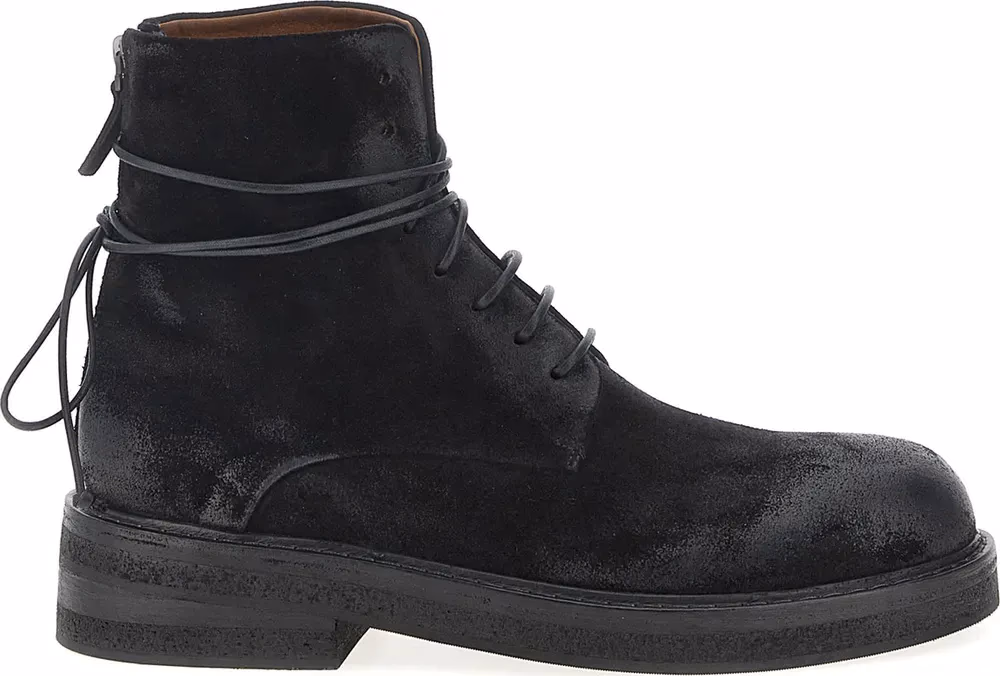 Marsell Black Cotton Chelsea Boots