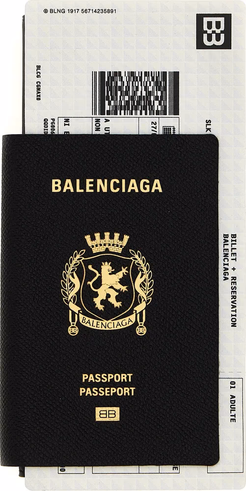 Balenciaga Black Leather Wallet