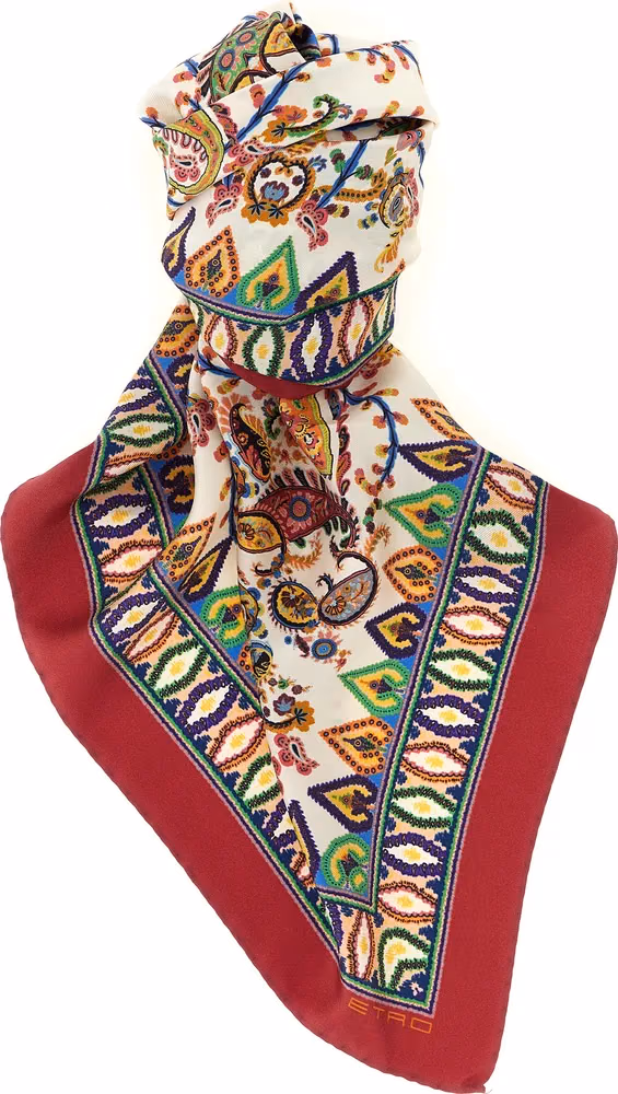 Etro Multicolor Silk Foulard