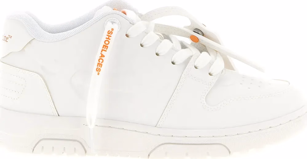 Off-White Orange Plastic Athletic Sneakers