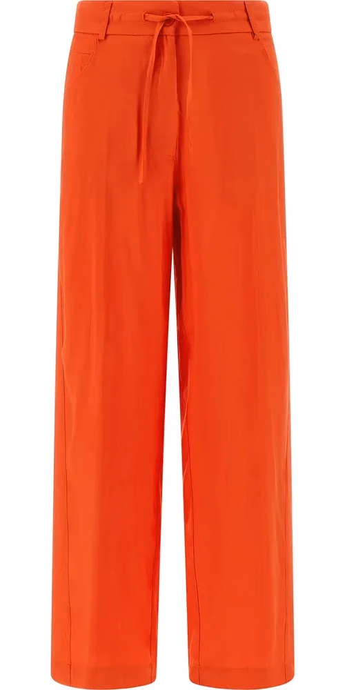 NUDE Orange Viscose Casual Pants