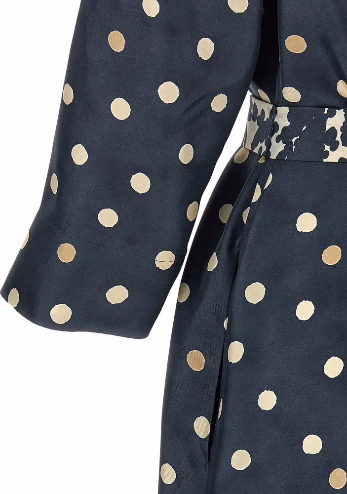'S Max Mara Blue Silk Midi Dress