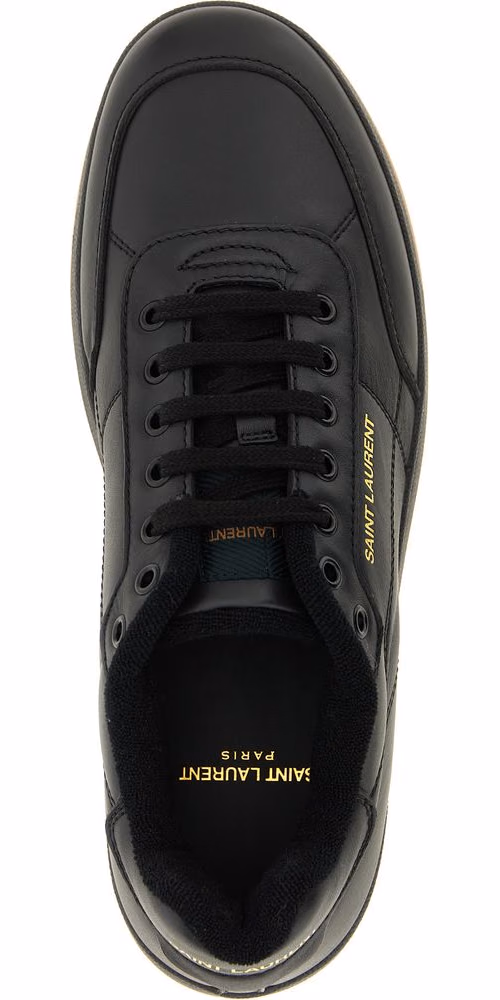 Saint Laurent Black Calfskin Low Top Sneakers