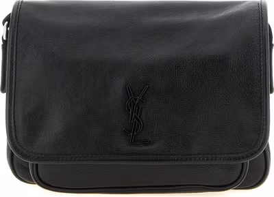 Black Calfskin Crossbody Bag