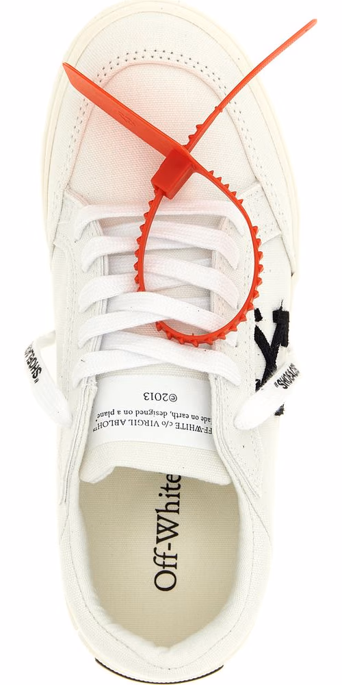 Off-White Bicolor Cotton Low Top Sneakers