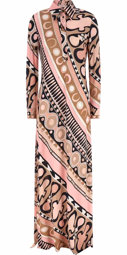 Emilio Pucci Multicolor Viscose Long Dress