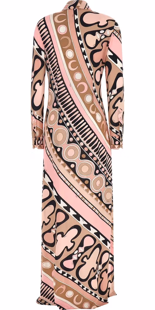 Emilio Pucci Multicolor Viscose Long Dress