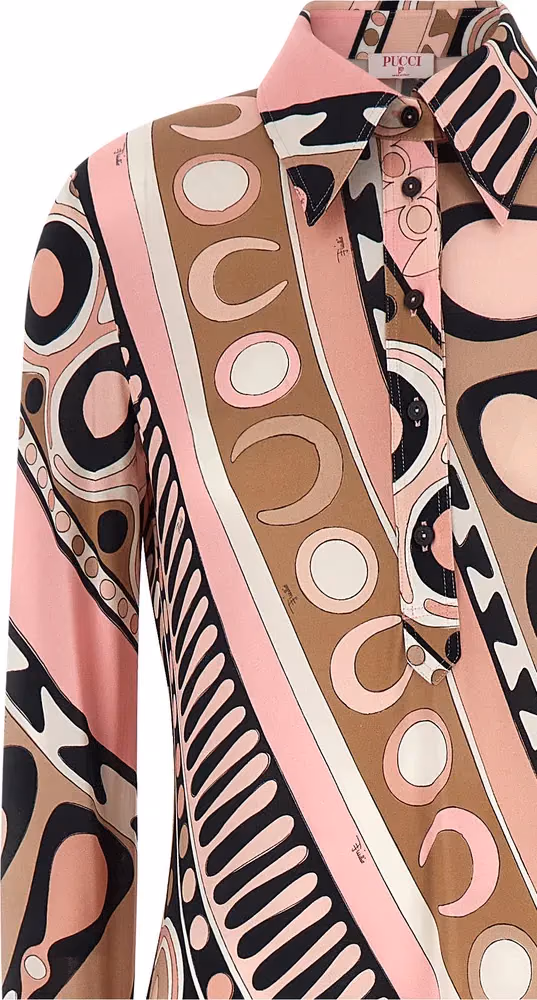 Emilio Pucci Multicolor Viscose Long Dress