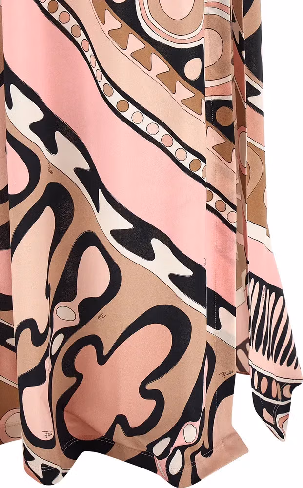 Emilio Pucci Multicolor Viscose Long Dress