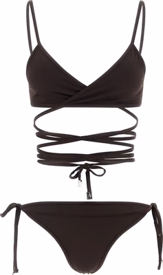 Brown Polyamide Bikini