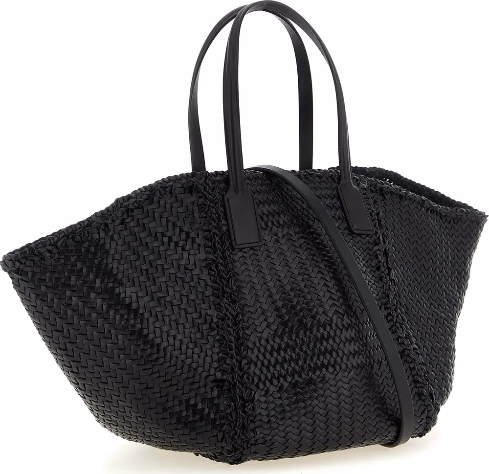 Dragon Diffusion Black Calfskin Tote Bag