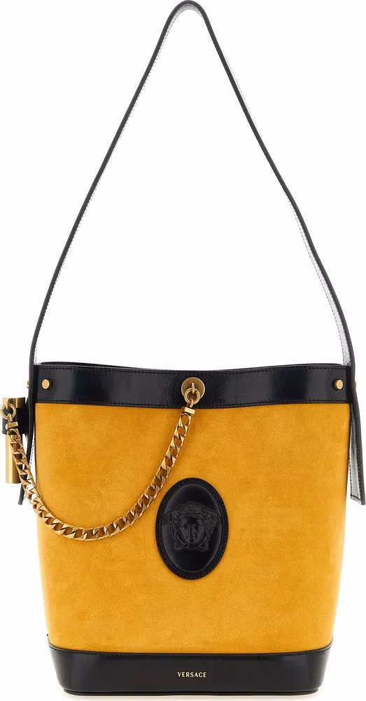 Versace Bicolor Calfskin Shoulder Bag