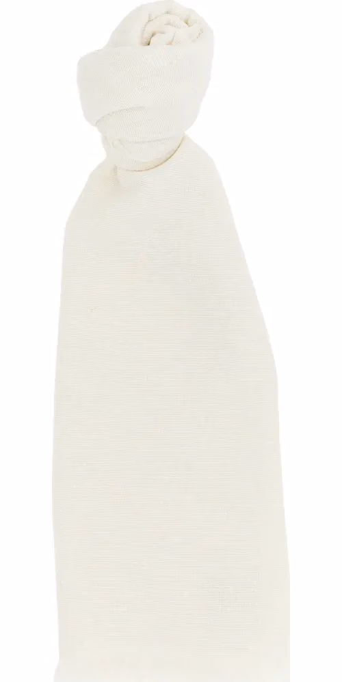 Brunello Cucinelli White Cashmere Scarf