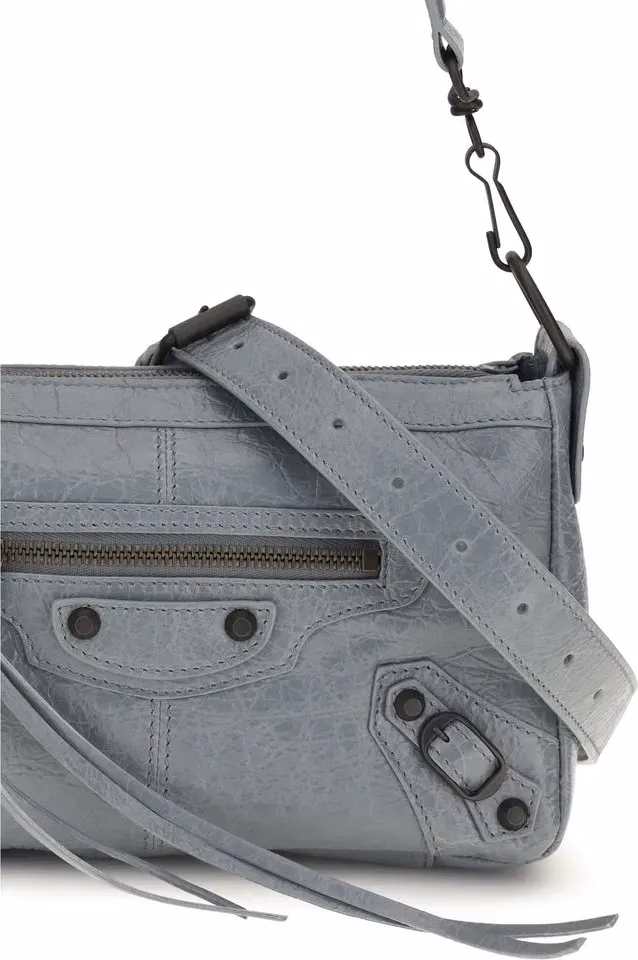 Balenciaga Gray Lamb Ovis Aries Aries Shoulder Bag