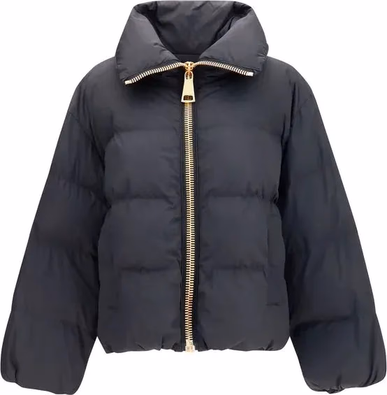 Balmain Black Viscose Full-Length Jacket